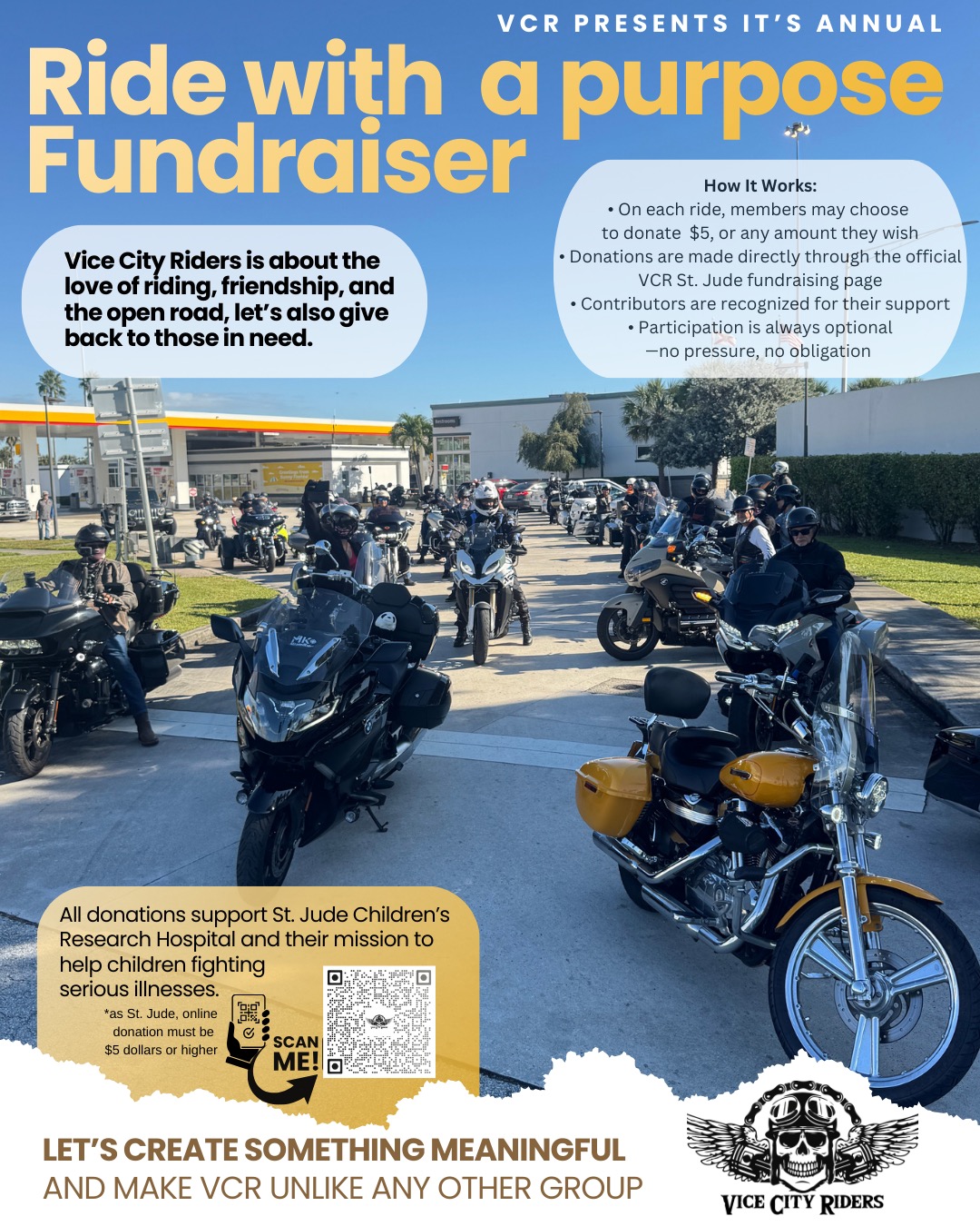 Ride with a Purpose Fundraiser - Click to Donate